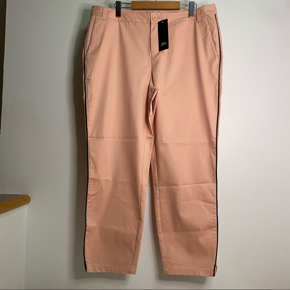NEW Oakley Pink Chino Golf Pants Women’s Size Large - Picture 2 of 10